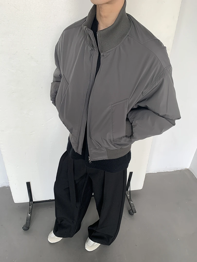 MION12day 秋冬加厚立领棉服短款保暖夹克外套男女款宽松