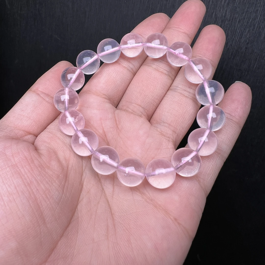 星光粉水晶单圈手链A020