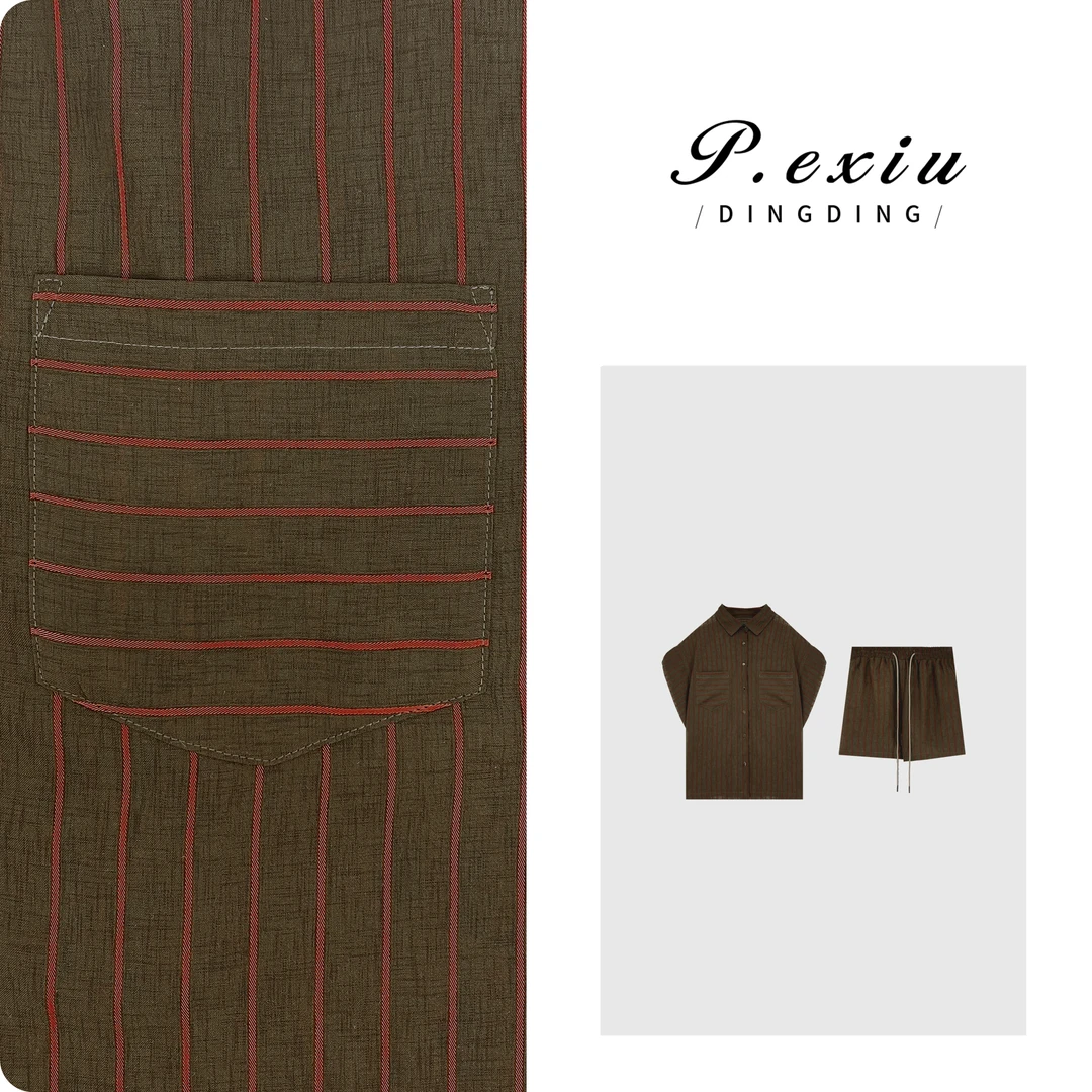 PanYiXiu/潘依绣【蒙田玫瑰】人丝轻薄质感设计款休闲套装 W-62206