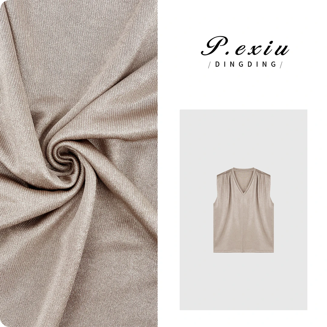 PanYiXiu/潘依绣【人鱼姬】天丝羊毛光泽感V领气质垫肩衬衫 SH98118