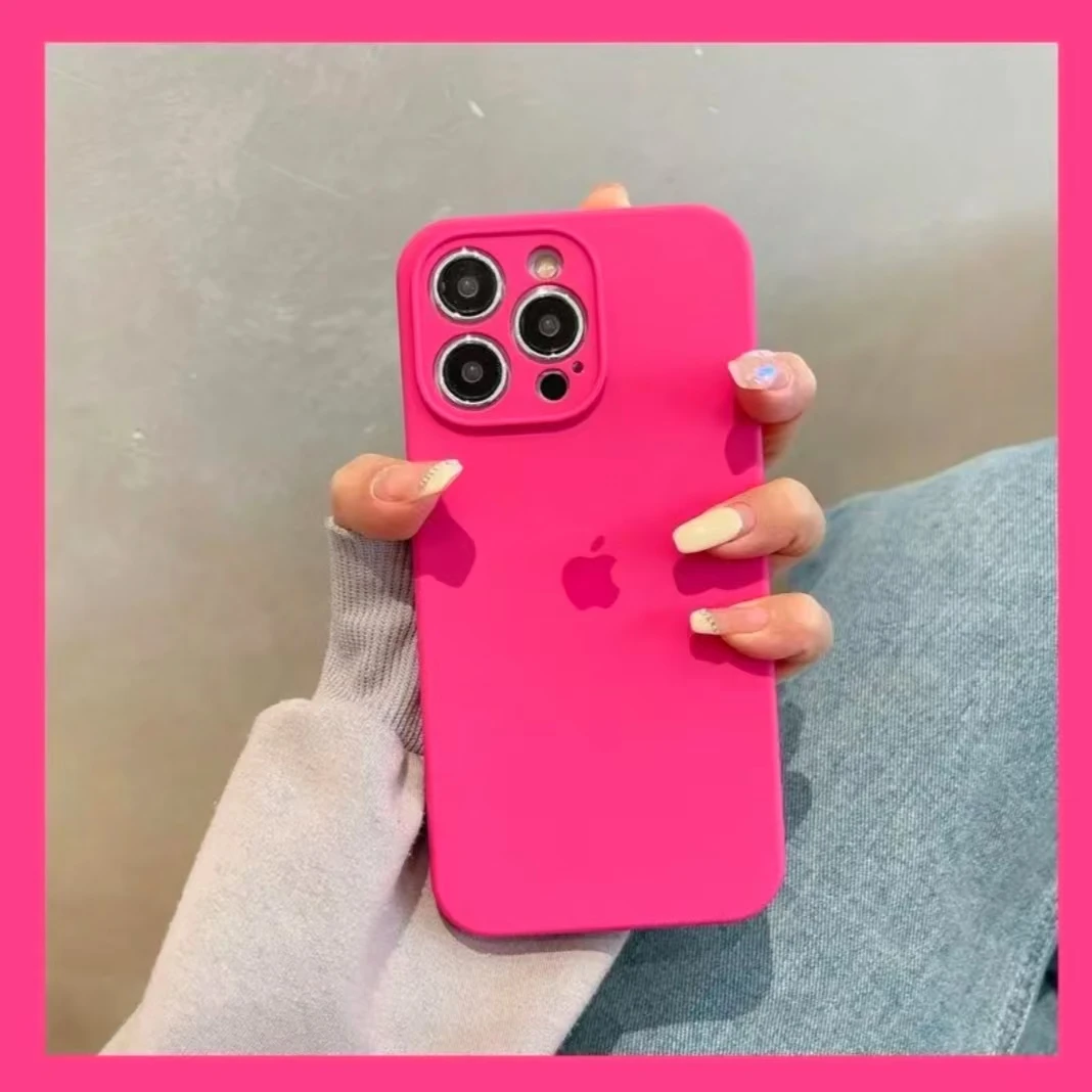 适用火龙果苹果14手机壳液态硅胶iPhone13promax全包12防摔11新款