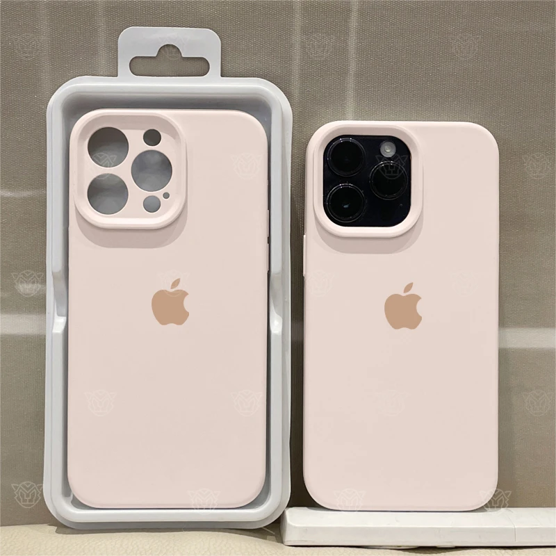 灰粉色精孔适用iphone15/13苹果14手机壳新款女防摔全包12保护套X