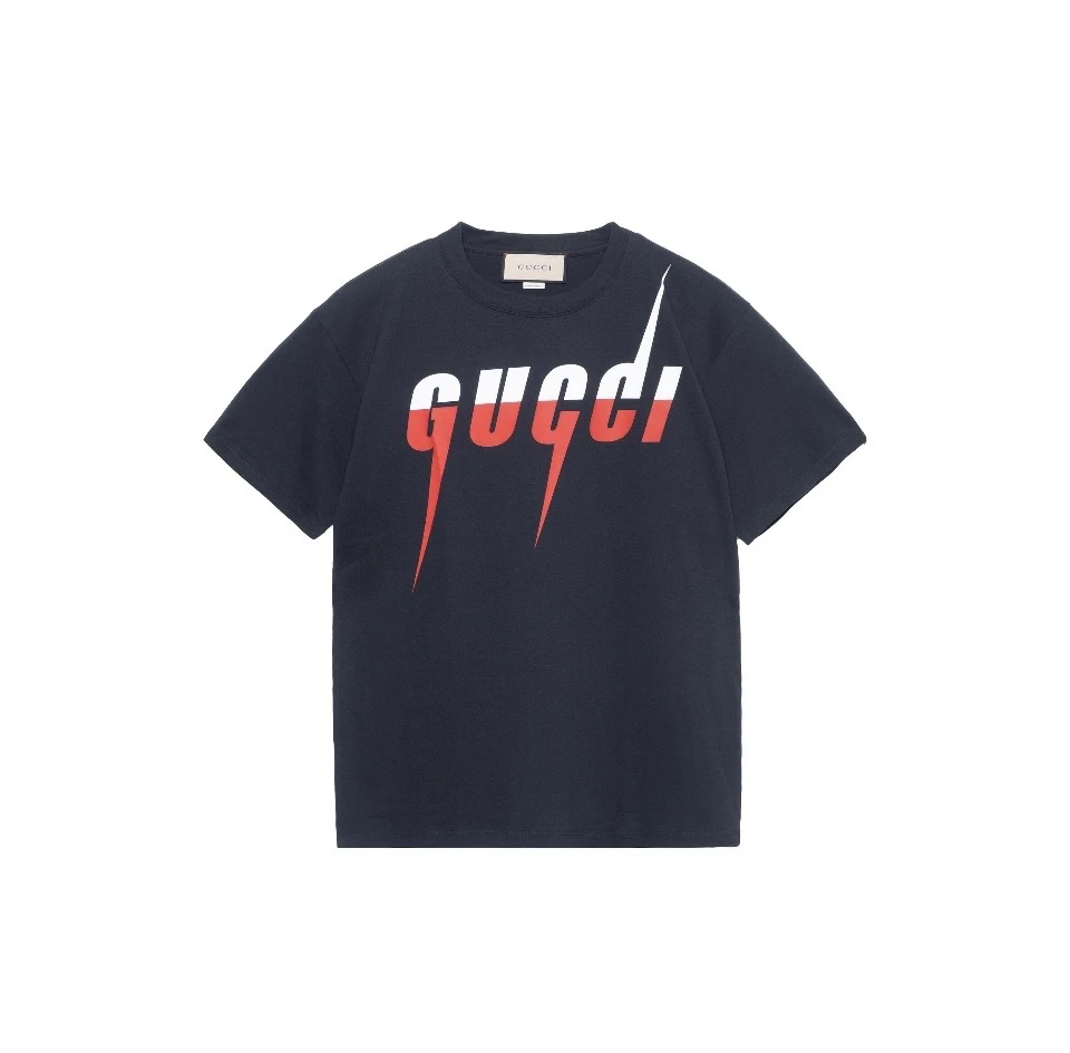 Gucci闪电短袖/XS/衣长72 胸围51/99新