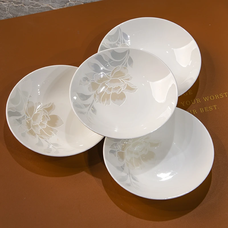 倾城4英寸蘸料碟火锅碟景德镇陶瓷餐具调味碟吐骨碟