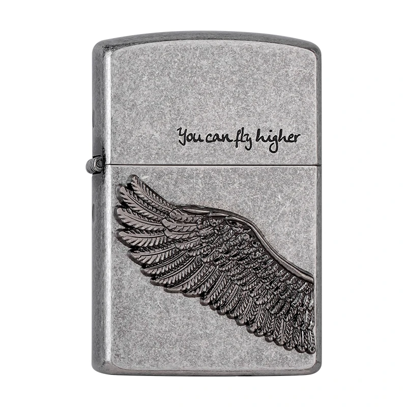 KW卡尔威登煤油防风打火机飞得更高精雕黄铜煤油打火机