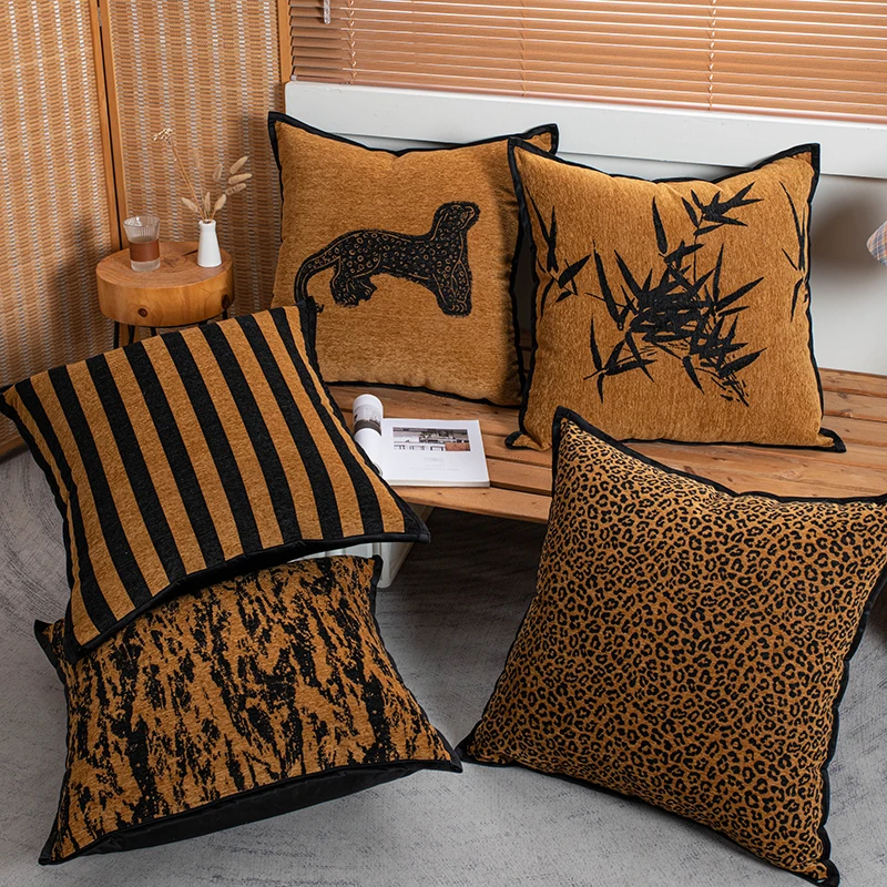 美式高档抱枕靠垫沙发客厅飘窗北欧轻奢高级感靠枕套超大靠背垫