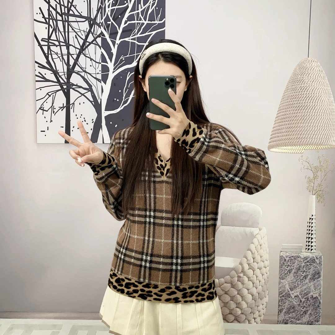 95新 BURBERRY/博柏利 麦殿/羊毛线衣XS码/241204SCTLX15