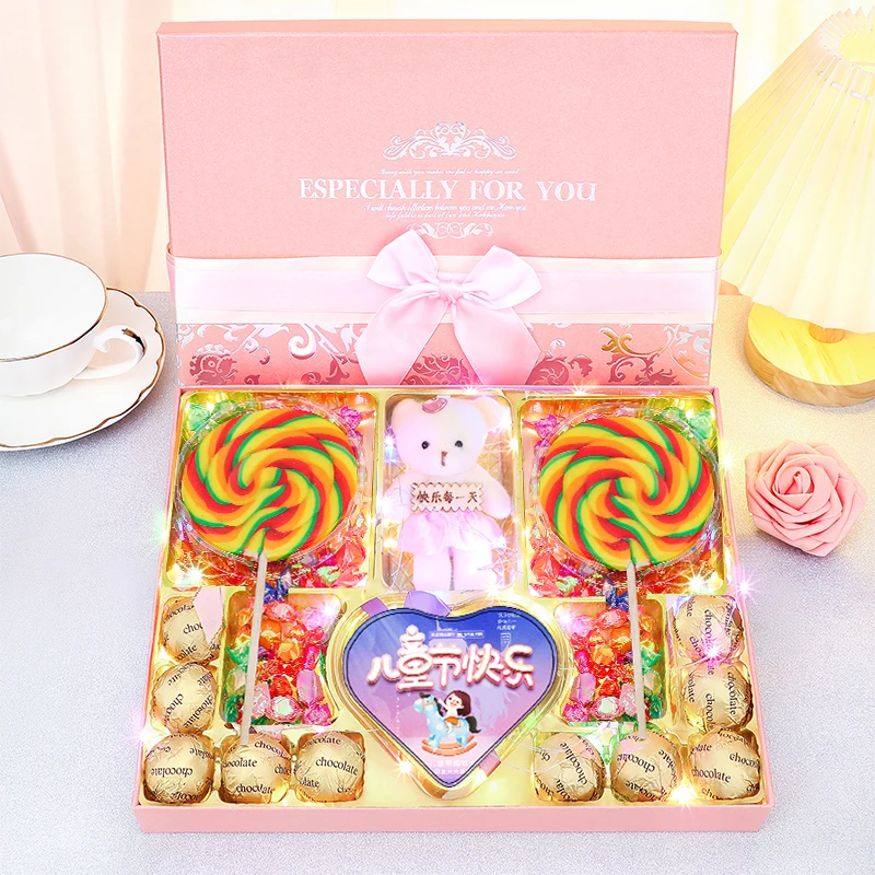 61六一儿童节生日礼物糖果礼盒波板糖送女孩男孩女生女友巧克力