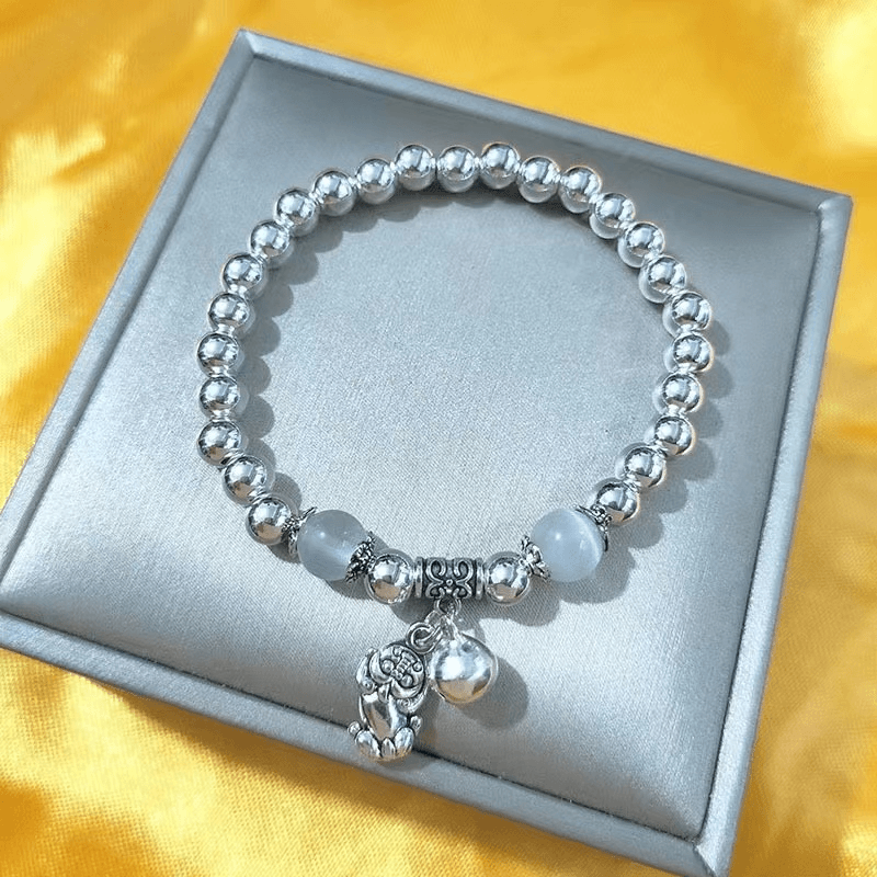 （热卖）手链 SL08新款貔貅串珠手链小清新百搭铃铛手链时尚手饰