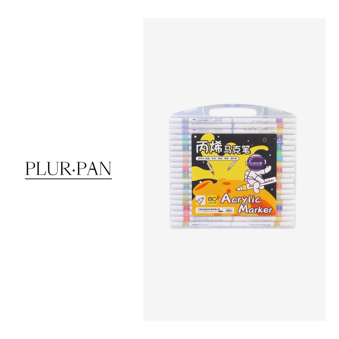 PLUR▪PAN 丙烯防水速干不透色可叠色专用涂鸦水彩笔 P29023122812
