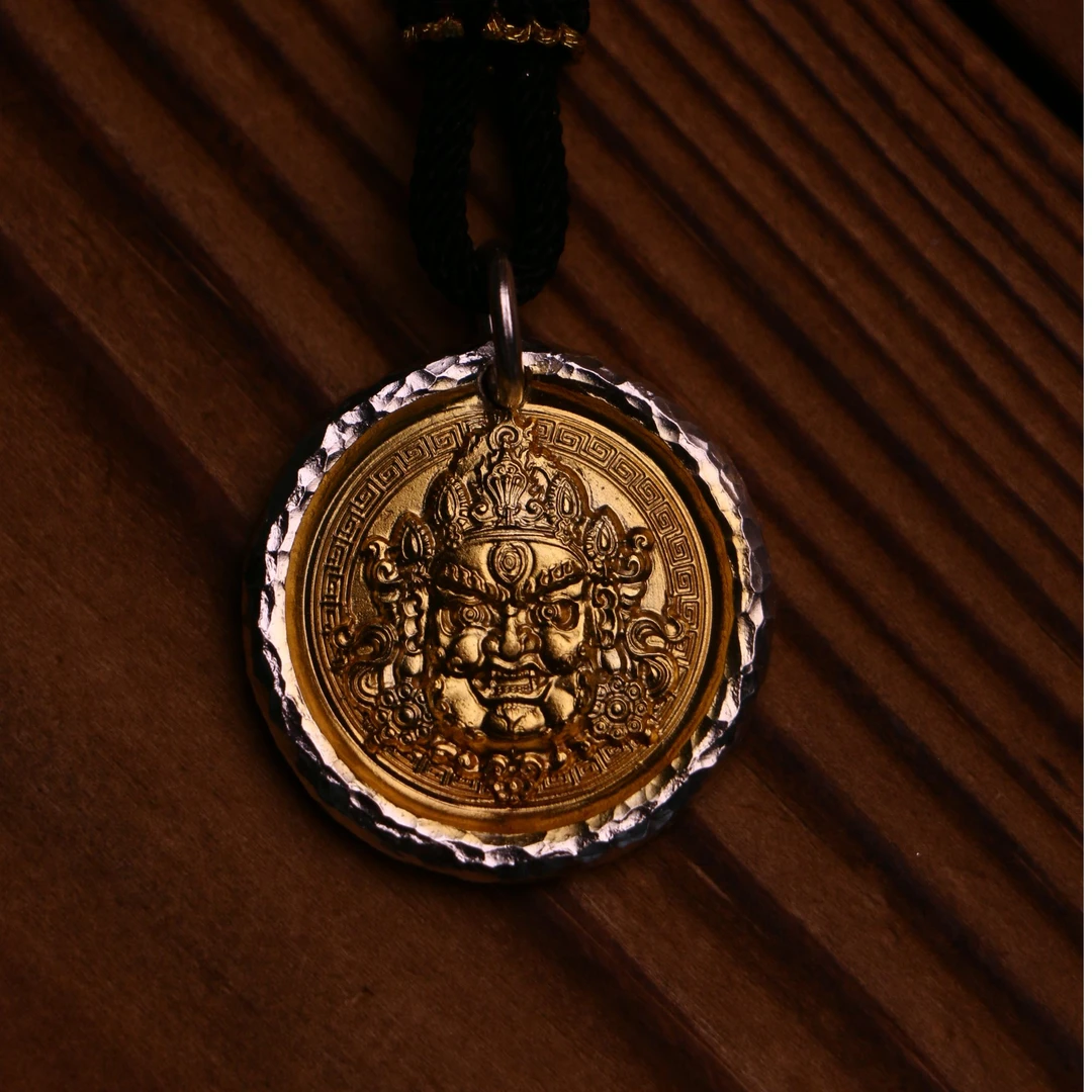 吊坠足银 【纳财】（福利）黄财神纯手工锤纹足银镀金重工素款古法