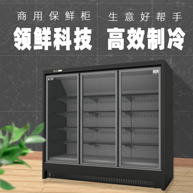 东洋商冷（DOYOSL）超市带门风幕柜水果保鲜柜网红啤酒柜冷藏展示柜