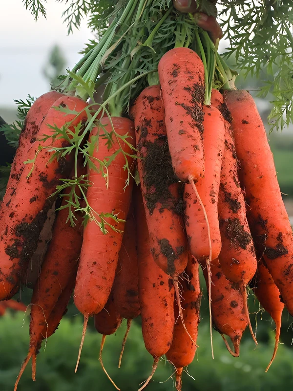 新鲜胡萝卜苏北农家自种现挖生吃即食宝宝辅食甜脆