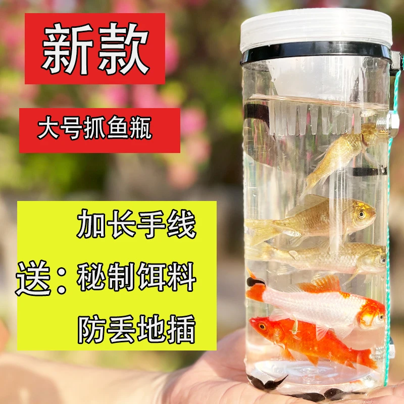 捉鱼瓶子抓鱼工具运动户外塑料倒须小溪水库河流亲子户外亲子玩具