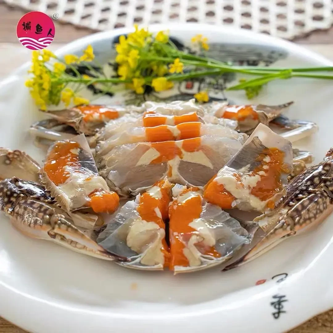 【直播专享】舟山新鲜腌制生腌呛蟹淡红膏炝蟹腌制3-4两左右/只