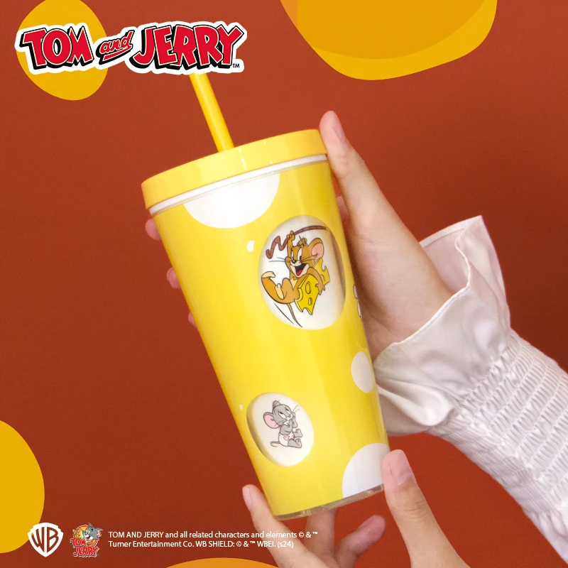 正版猫和老鼠周边TOM and JERRY奶酪转转杯大容量随行杯解压EDC