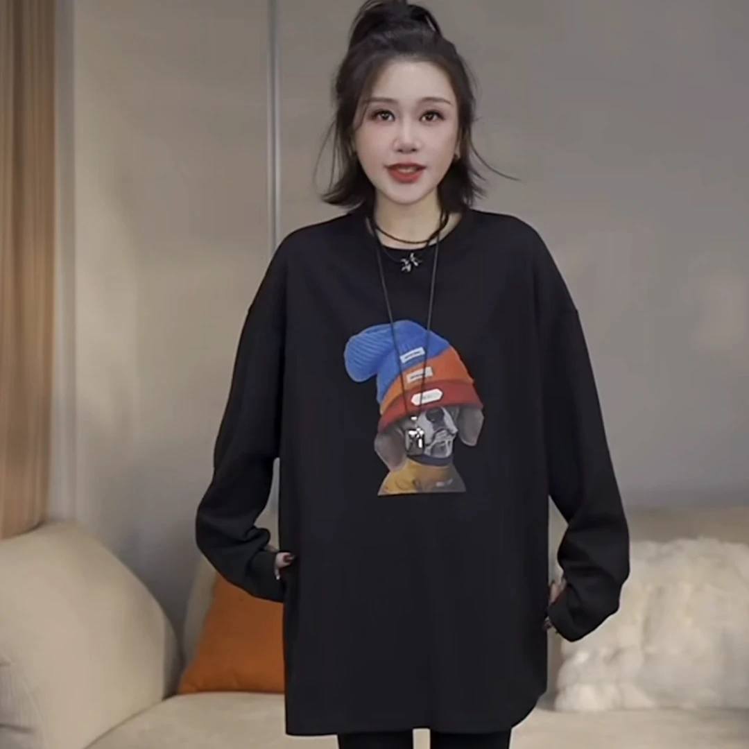 JW/静稳2024冬季时尚休闲套头潮流设计师款女装减龄卫衣7757290