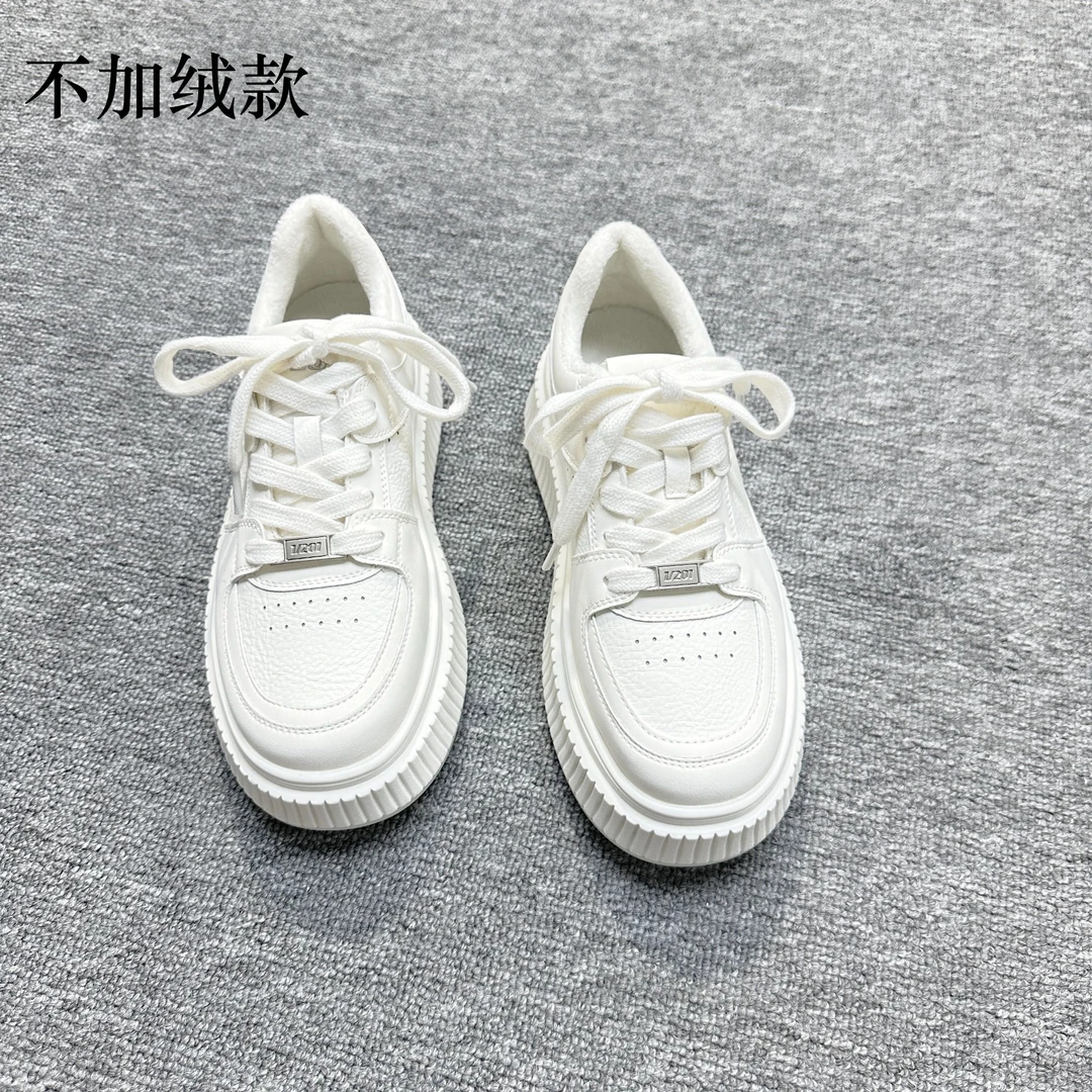 JW/静稳2024冬季新品时尚休闲百搭小众ins减龄女款小白鞋8989733
