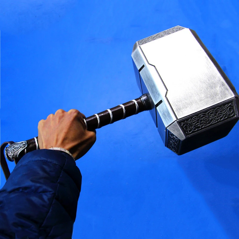 美队盾牌雷神之锤大号1:1金属男摆件复仇者联盟托尔玩具模型漫威