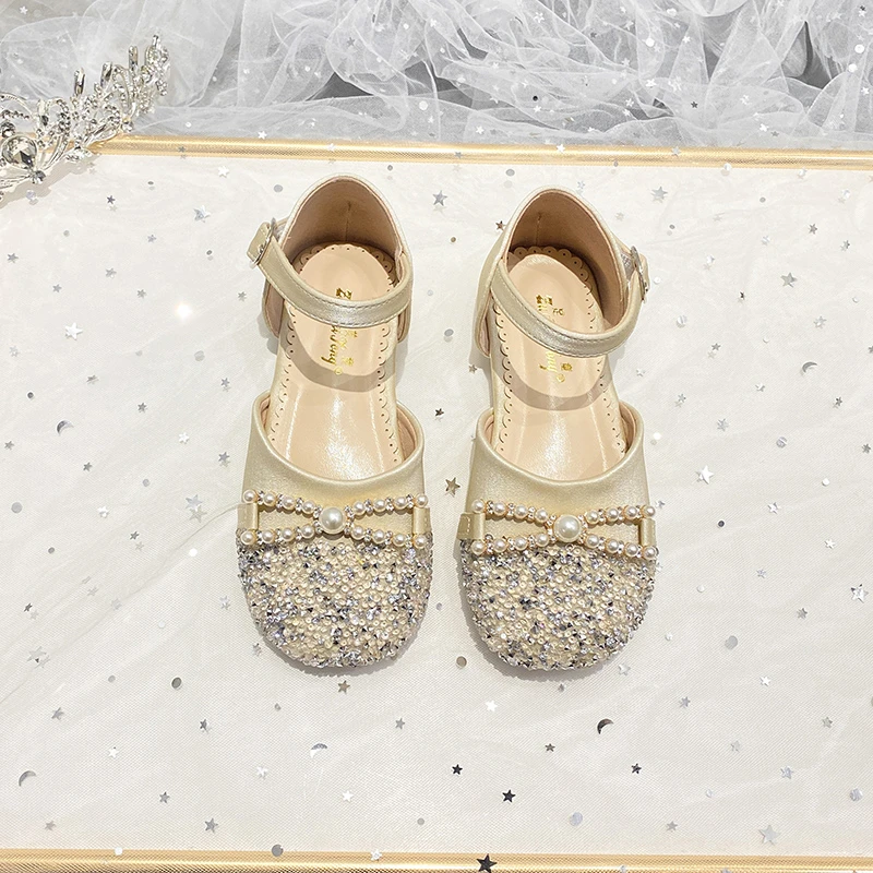 女童包头凉鞋公主鞋2024夏季新款6-12岁爆款儿童凉鞋小女孩公主鞋