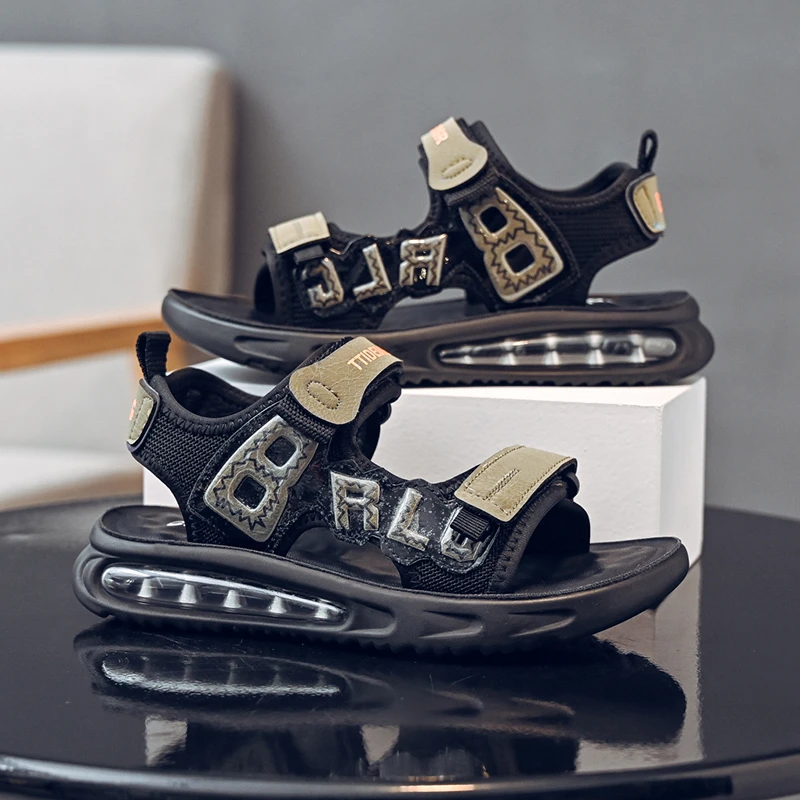 男童凉鞋夏季软底防滑2025新款中大童户男孩运动沙滩鞋儿童鞋子男