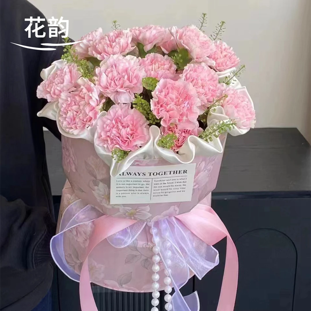 花韵 新款加厚花卉一体式定型片双面覆膜防水固定鲜花包装材料