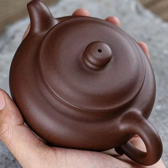 宜兴紫砂壶名家纯全手工泡茶壶单人家用功夫茶具紫泥大容量仿古壶