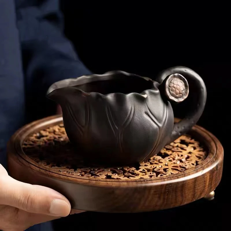 黑胡桃木杯垫 干泡茶台核桃壶承茶道茶杯垫托杯子垫隔热垫