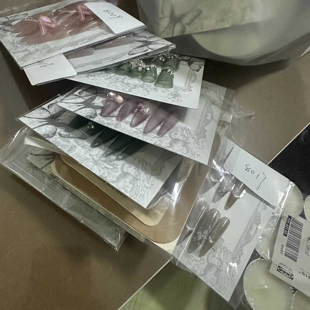 日式美甲 纯手工穿戴甲s码福利款