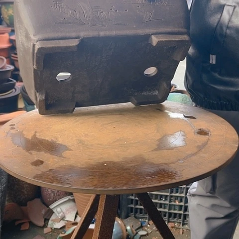 紫砂20CM（含）-50CM（不含）34紫圆角马槽