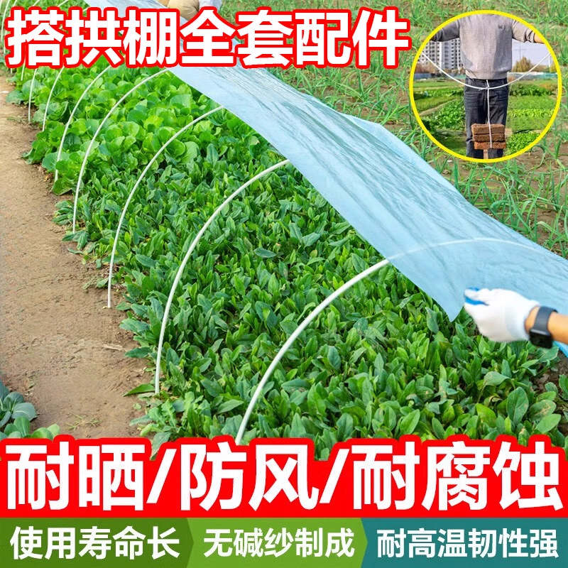 农用小棚拱棚支架塑料大棚支撑架玻璃钢纤维实心杆架子园艺拱杆