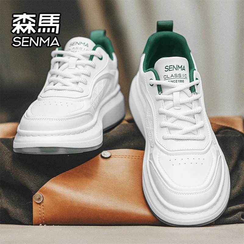 森马男鞋2025新款冬季运动厚底增高板鞋男款高级感百搭休闲小白鞋