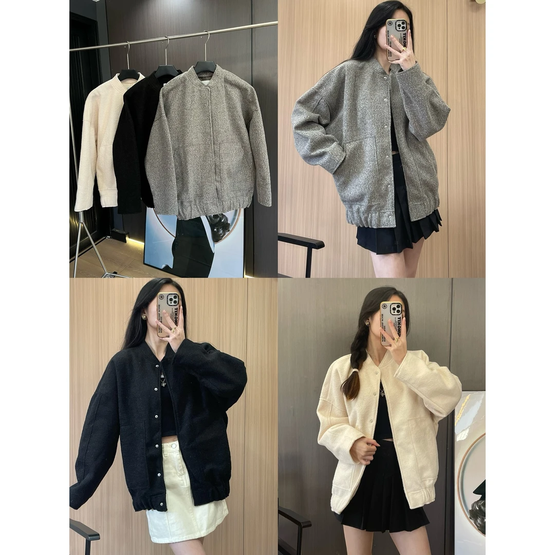 386-极简飞行员口袋宽松外套夹克休闲