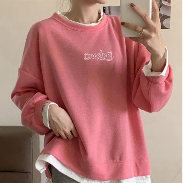 清仓B 新款2024早秋冬季时尚卫衣女韩版百搭潮款卫衣打底