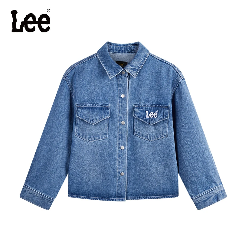 Lee童装牛仔外套儿童休闲短款夹克宽松百搭经典 LK4X1FGT0047