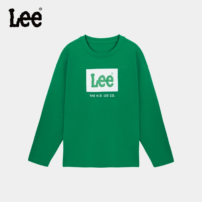 Lee童装男童女童长袖t恤春季新款舒适纯棉针织内搭LK3X1FUT0230