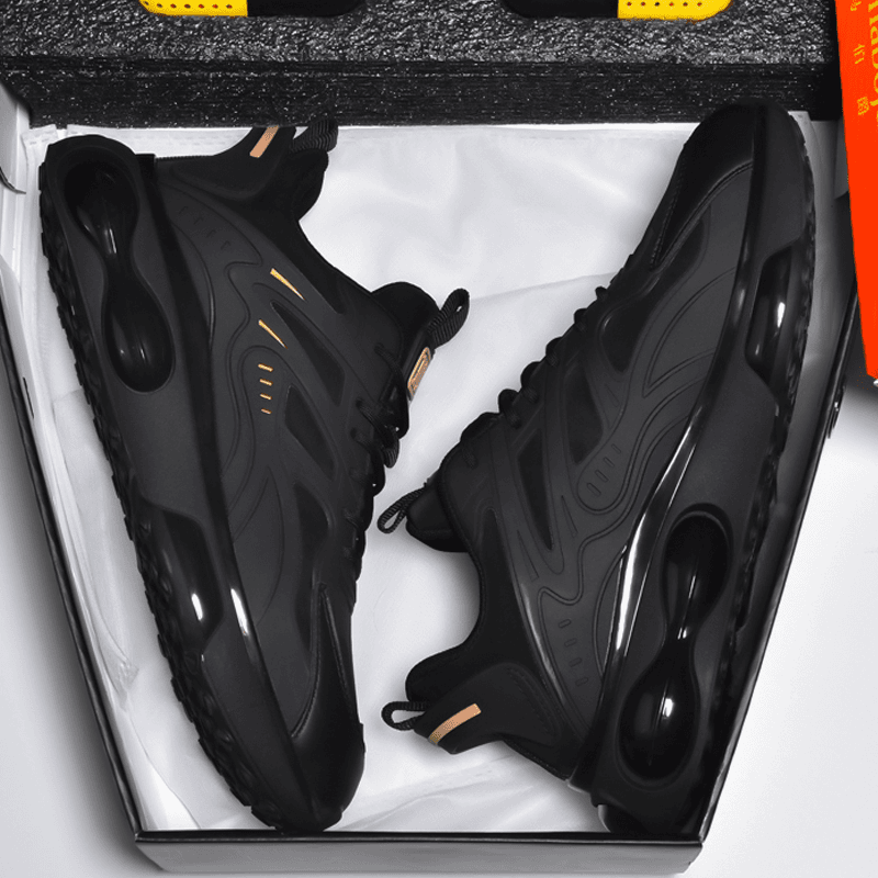 春夏男鞋黑色气垫运动鞋男秋季2024新款跑步鞋男款百搭潮鞋男士