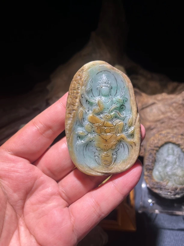 翡翠定制普贤菩萨