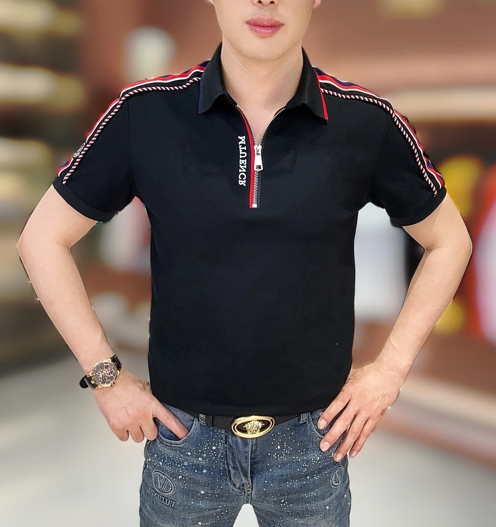 憾路者家2024夏季新款男士POLO衫新款翻领高品质简约轻奢休闲修身