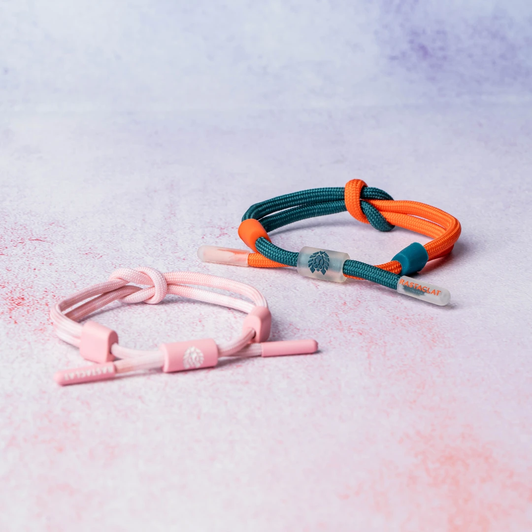 非金属布艺手链 【直播间专属】小狮子户外爬山双绳结手链