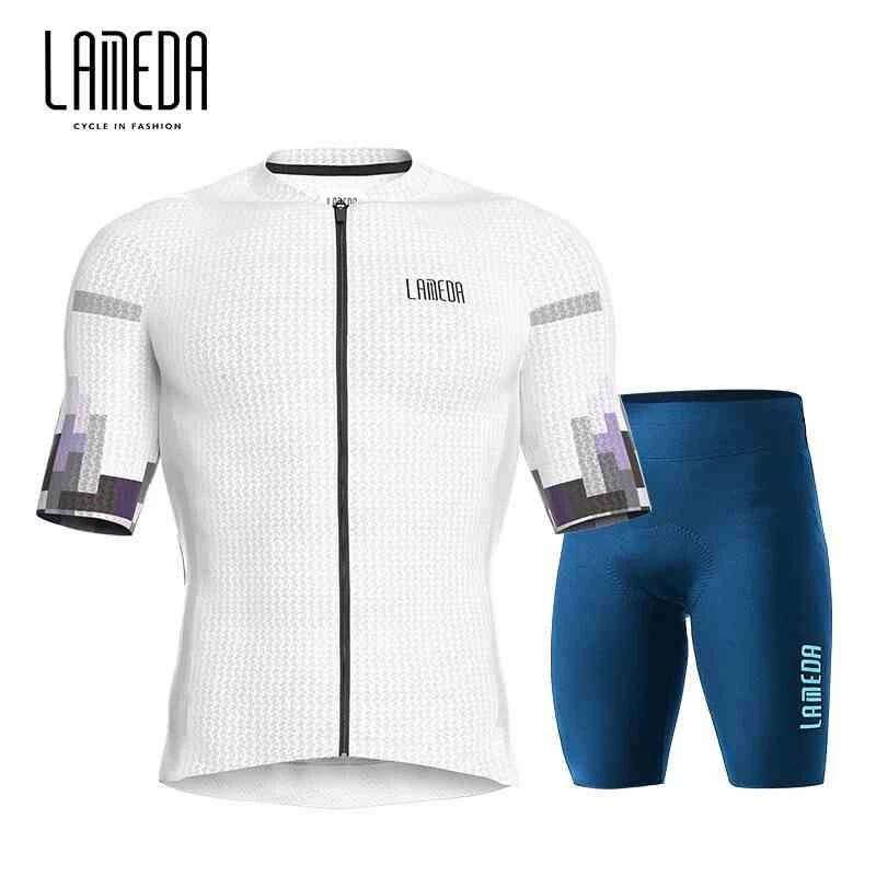 兰帕达夏自行车骑行服男套装透气短袖上衣骑行短裤公路车衣服速干