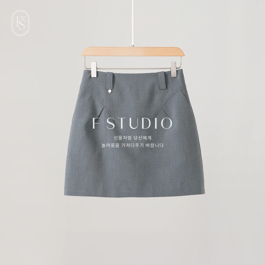 现货-【灰色西装半裙】FS404X020隐藏