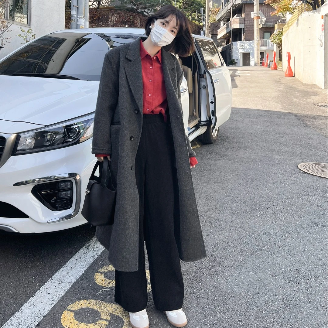 【摩卡特调】单排扣毛呢外套FS210W030