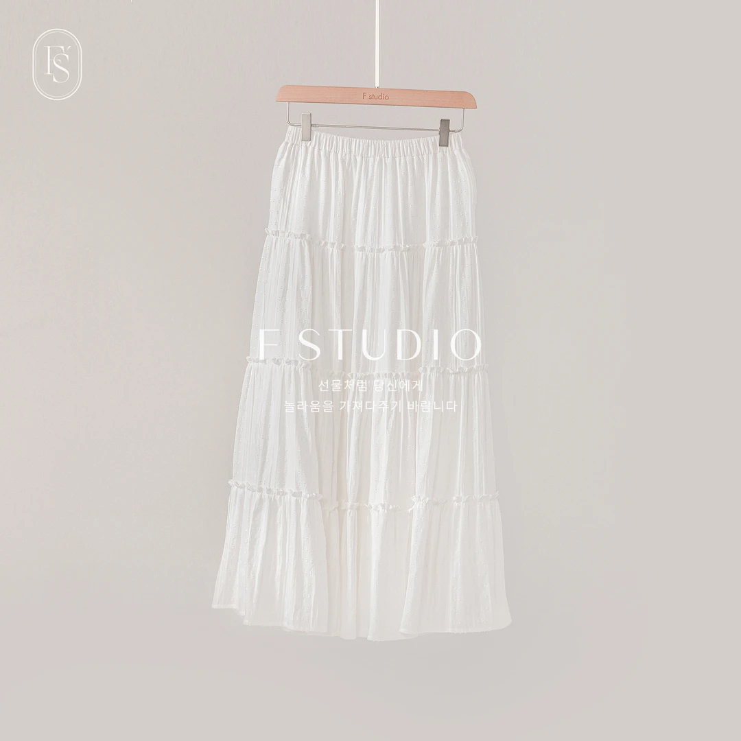 现货 - 拼接蛋糕半裙FS404X077