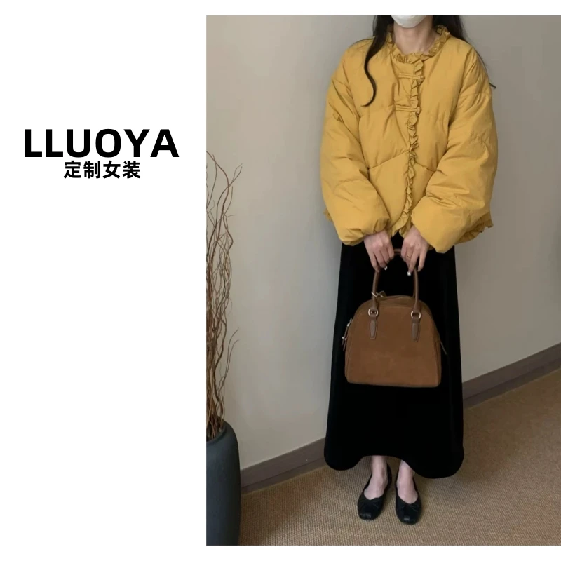 木耳花边 - 新中式棉服加厚款外套