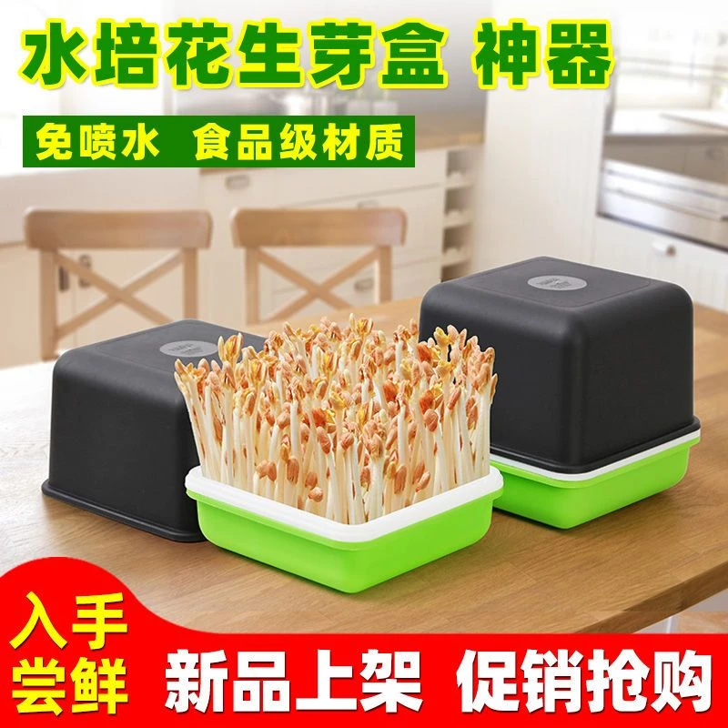 花生芽水培箱发芽神器种植盘育苗盘盆花生种子籽豆芽发芽盆芽苗菜