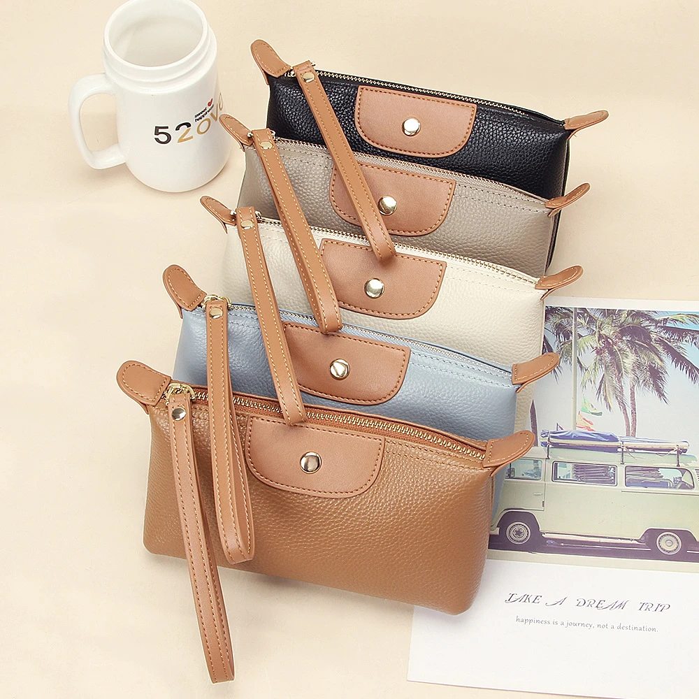 钱包女长款真皮大容量妈妈手拿包轻便手机包 时尚百搭拉链手挽包