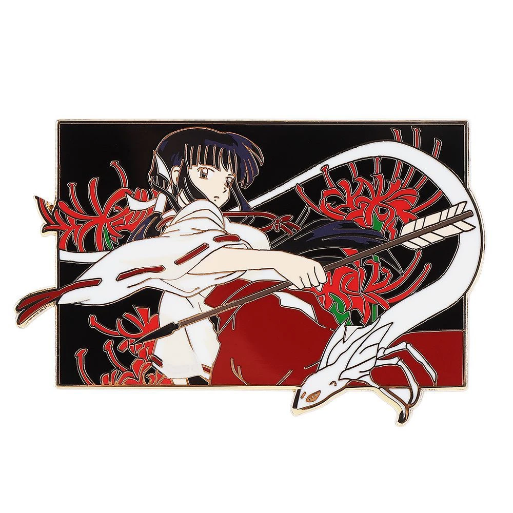 同人二创犬夜叉金属徽章桔梗仿珐琅金属徽章