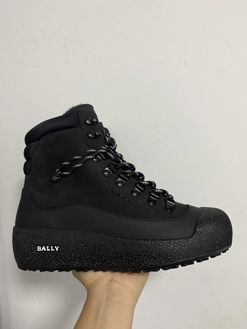Bally巴利全新裸鞋新款时尚保暖平底休闲厚底户外男靴户外