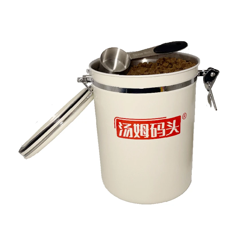 汤姆码头猫粮储粮桶密封防潮专用带勺子
